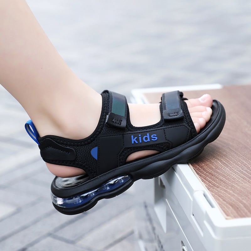 Boys Sandals 2025 Medium And Large Children'S Beach Shoes Casual Outdoor Teenagers 8-15 Years Old - Image 2