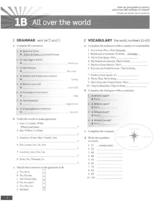 كتاب أوكسفورد American English File - كراسة التمارين - المستوى 1 (المبتدئ/Beginner) - الإصدار الثاني - Image 4