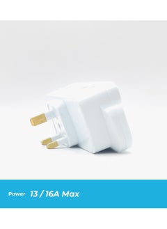 Panvil Universal Multi Plug Adapter with 4 Sockets & Dual USB Ports | 3-Pin Plug | Surge Protection & Safety Features | 2500W | 250V - 50Hz / 60Hz | 13/16 A V | Child Safety Lock  - Image 5