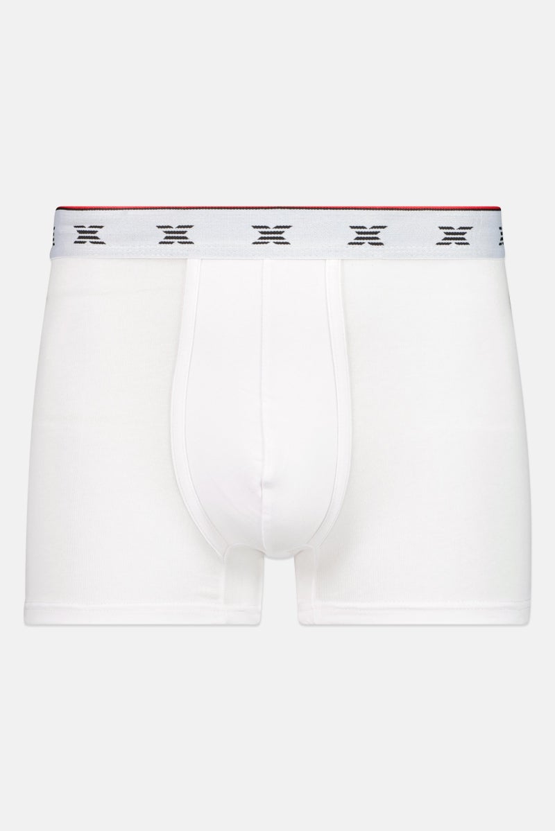 RBX Men 3 Pieces Brand Logo Cotton Rich Trunks, Multicolor - Image 5
