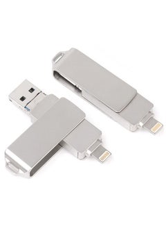 Beauenty 16GB/32GB/64GB/128GB Memory 3 in 1 Lightning/Micro USB/USB 2.0 Pen Drive For iPhone/iPad C6244-16-L Silver  - Image 2