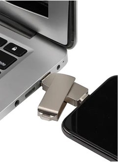 Beauenty 16GB/32GB/64GB/128GB Memory 3 in 1 Lightning/Micro USB/USB 2.0 Pen Drive For iPhone/iPad C6244-16-L Silver  - Image 4