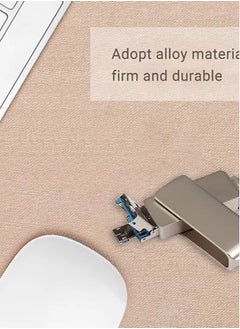 Beauenty 16GB/32GB/64GB/128GB Memory 3 in 1 Lightning/Micro USB/USB 2.0 Pen Drive For iPhone/iPad C6244-16-L Silver  - Image 5