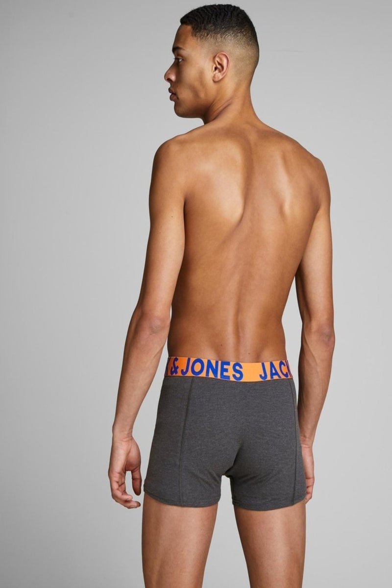 Jack Jones Jaccrazy Solid Trunks 3 Pack Noos Men's Black Boxer 12151349-Black  - Image 4