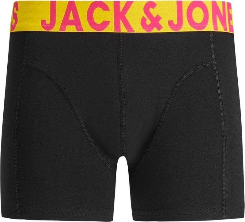 Jack Jones Jaccrazy Solid Trunks 3 Pack Noos Men's Black Boxer 12151349-Black  - Image 5