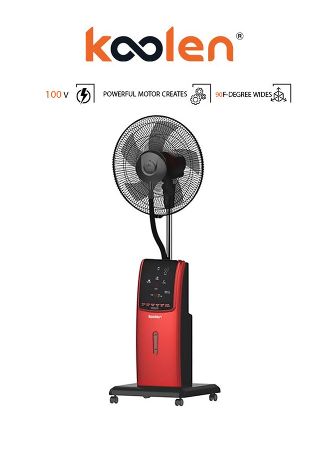KOOLEN Stand Mist Fan 100W 100 W 807100009 Red/Black - Image 1