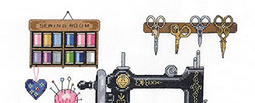 Janlynn 14 Count Antique Sewing Room Cross Stitch Kit, 12 by 12-Inch - Image 2