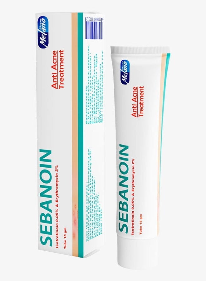 Melano Pharma مجموعة صابون سيبانوين وكريم علاج حب الشباب، صابون منظف للبشرة المعرضة لحب الشباب، يزيل الزيوت الزائدة للحصول على بشرة صافية، 100 جرام، كريم علاج يقلل من ظهور البثور والرؤوس السوداء، 15 جرام. - Image 3