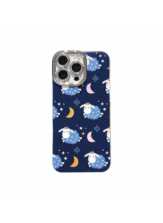 NIBEMINENT Cute Good Night Sheep Protective TPU Case Cover For iPhone 15 Pro Max Clear - Image 1