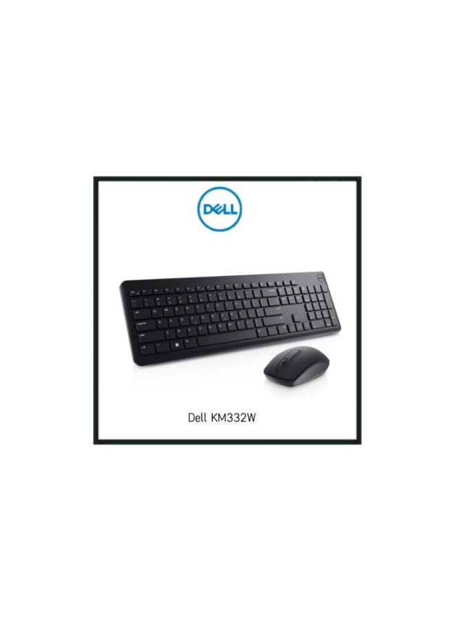 KM3322W Wireless Keyboard & Mouse Black