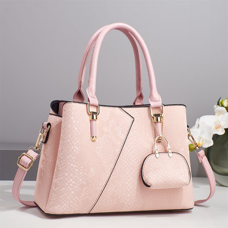 New Snake Pattern Stitching Daffy Bag High-Grade Sense Shoulder Crossbody Bag High-Grade Fashion Portable Women'S Bag - Image 3