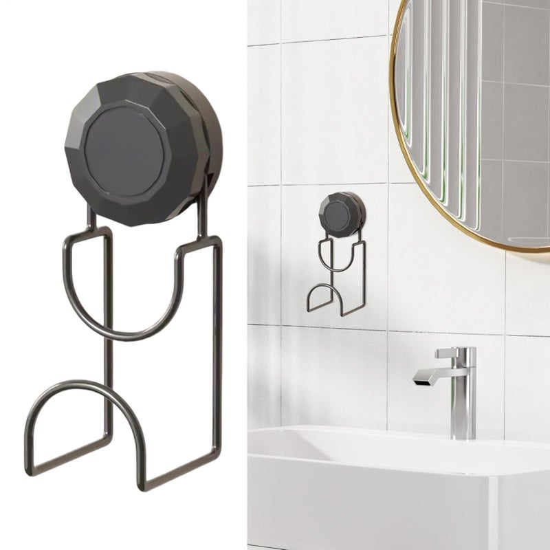 Black Suction Cup Hooks Strong Adhesive Multi Purpose Bathroom Kitchen Wall Hanger - Image 4