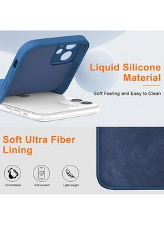 Theodor Protective Slim Fit Case Liquid Silicone Cover with Full Body Protection Anti-Scratch Shockproof Case For iPhone 12 Blue  - Parkour special events copy  - Image 3