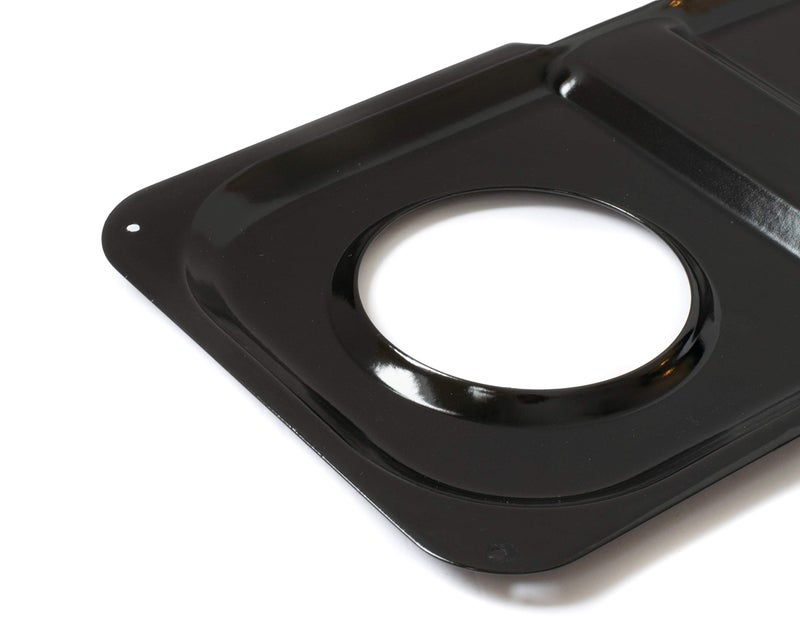 Range Kleen P501 Black Porcelain Rectangular Gas Stove Drip Pan, 16.875 x 8.125-Inches - Image 4