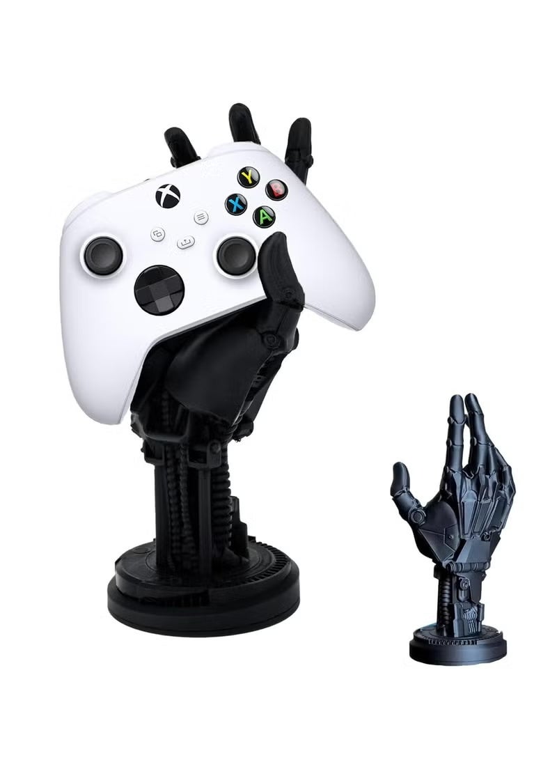 PS5 Controller Stand - 3D Cyberpunk Robot Hand Model, Desktop Decoration and Headset Hanger, Game Player Gift, Halloween Decorations - Image 1