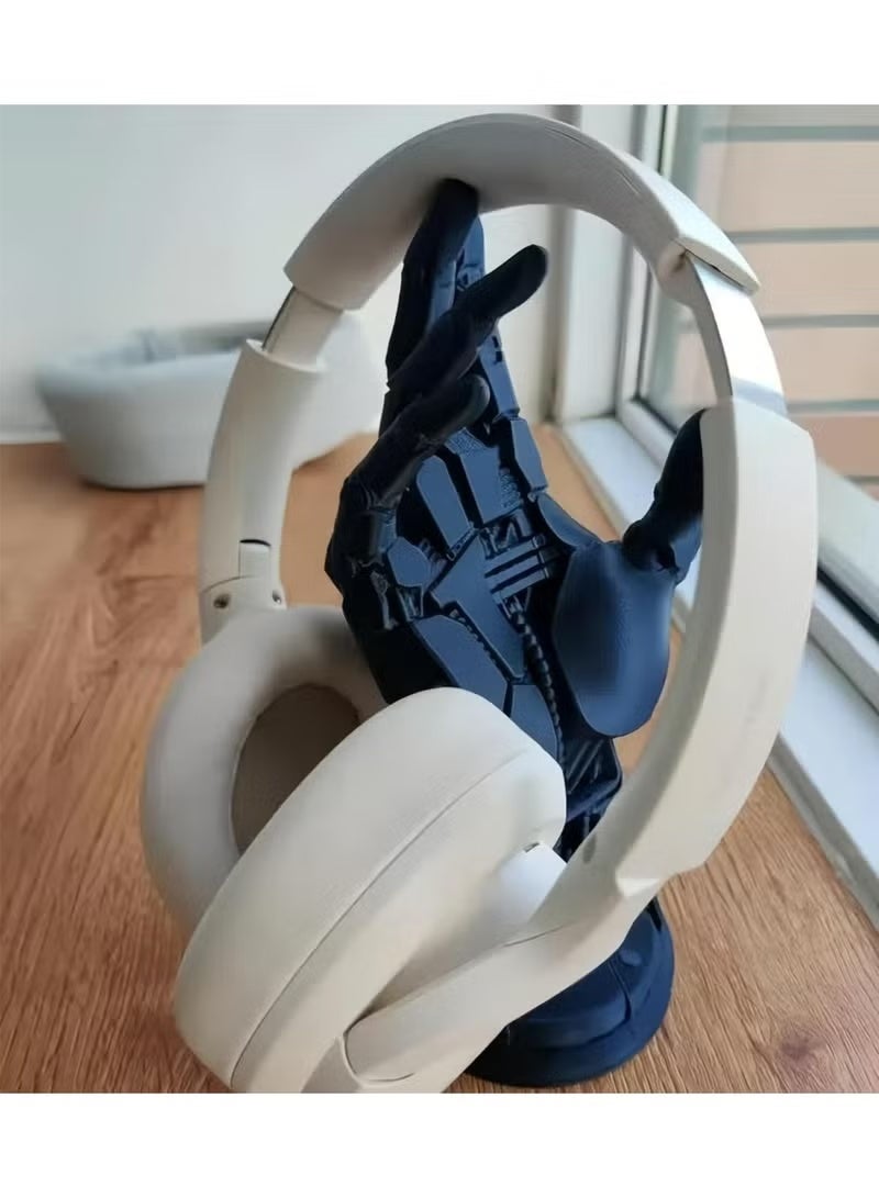 PS5 Controller Stand - 3D Cyberpunk Robot Hand Model, Desktop Decoration and Headset Hanger, Game Player Gift, Halloween Decorations - Image 3