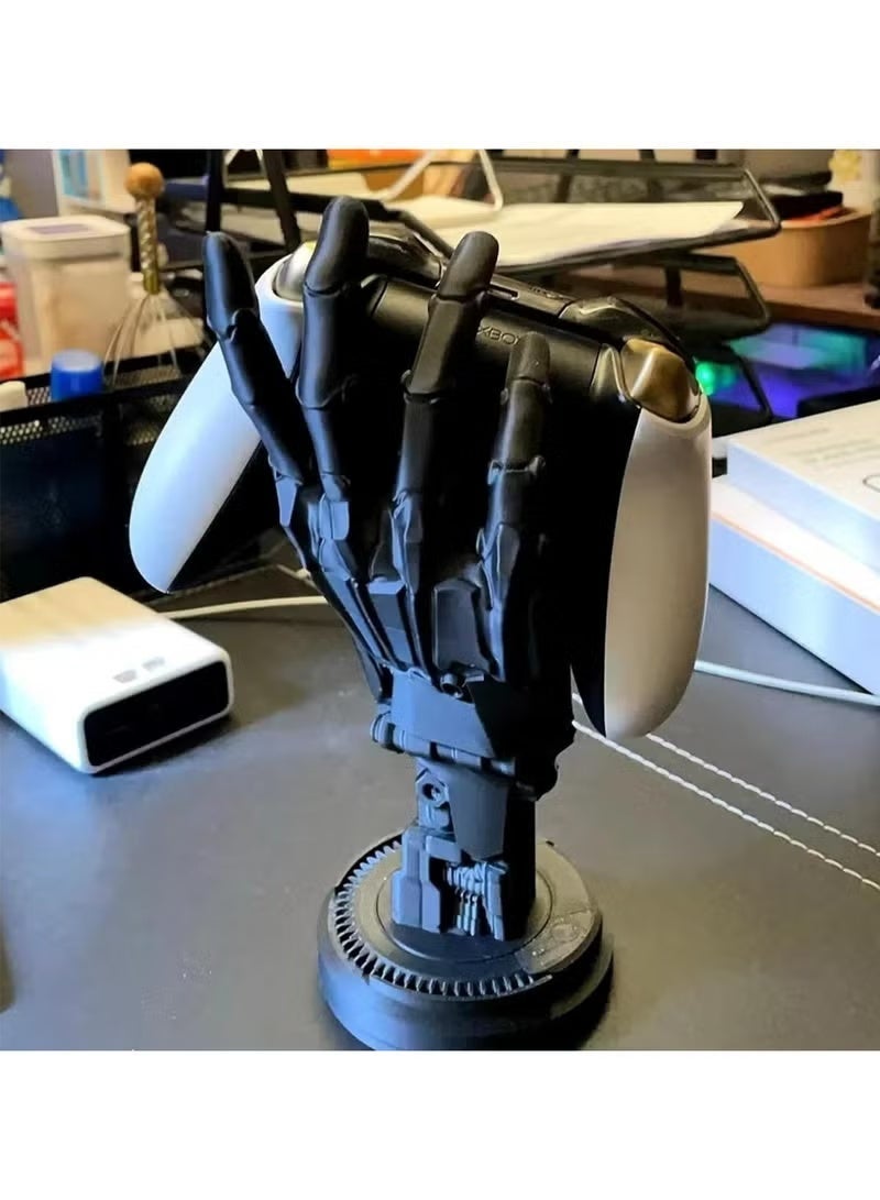 PS5 Controller Stand - 3D Cyberpunk Robot Hand Model, Desktop Decoration and Headset Hanger, Game Player Gift, Halloween Decorations - Image 5