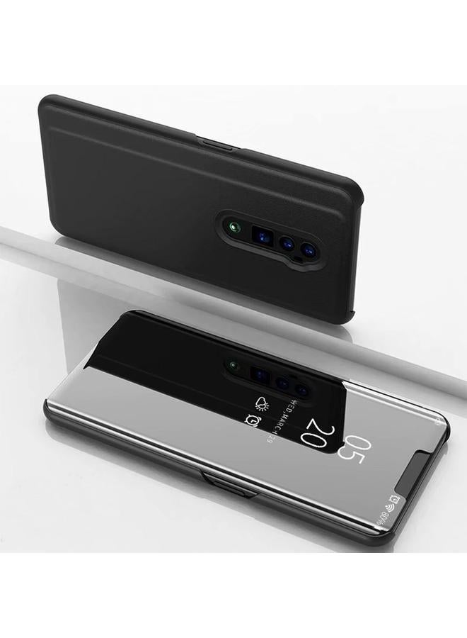 S-TOP Electroplating Mirror Horizontal Flip Leather Case for OPPO Reno with Holder - Image 2