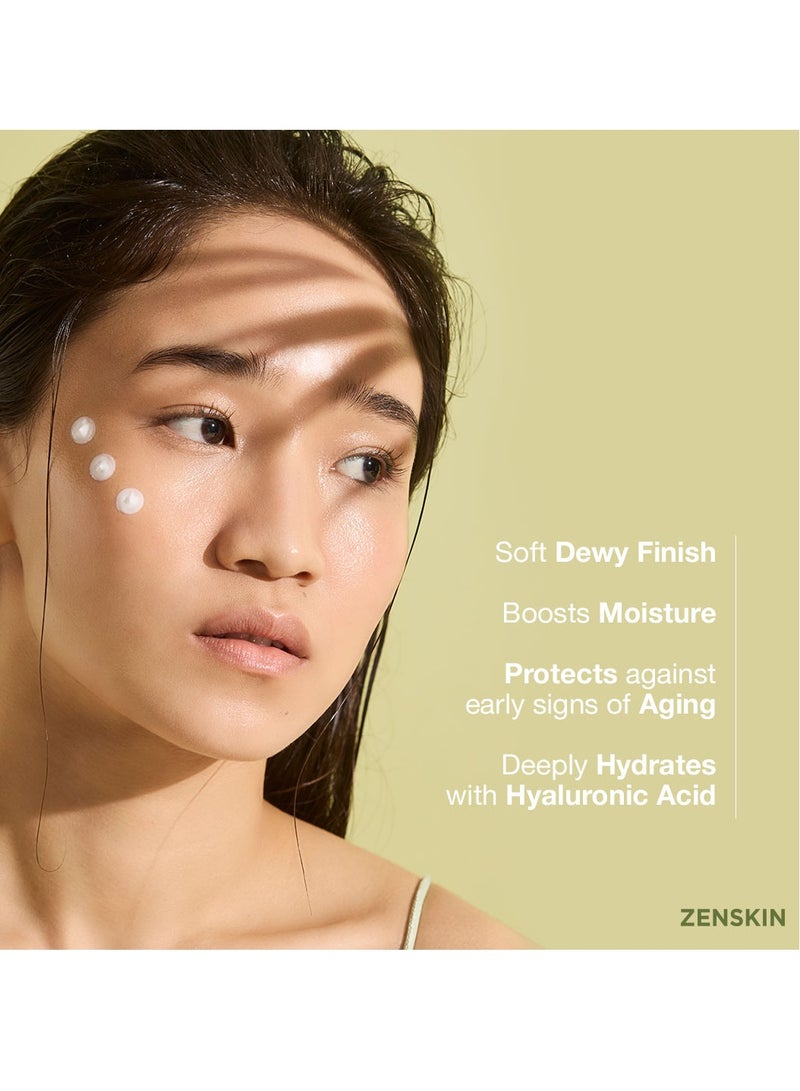 ZENSKIN ZENSKIN Watery Dew Nia-Cica Sun Gel | Lightweight, No White Cast SPF 50+ Sunscreen for Sensitive, Acne-Prone Skin with Niacinamide & Centella, 50ml  - Image 3