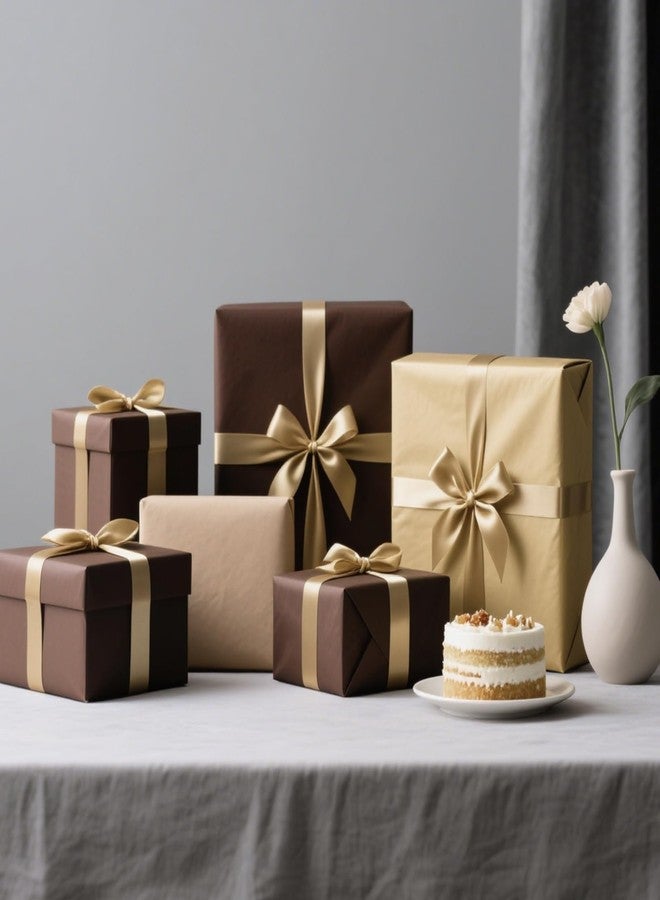 Morcheiong 70 Sheets Brown Tissue Paper Multicolor Art Gift Wrapping Paper Bulk Gift Wrapping for Holiday Crafts Decor Party Festival- Mixed Brown (20 x 14.5 inches /50 x 37cm - Image 5
