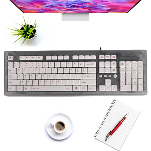 Arctic Fox Crystal Wired Keyboard (Grey) - Image 5