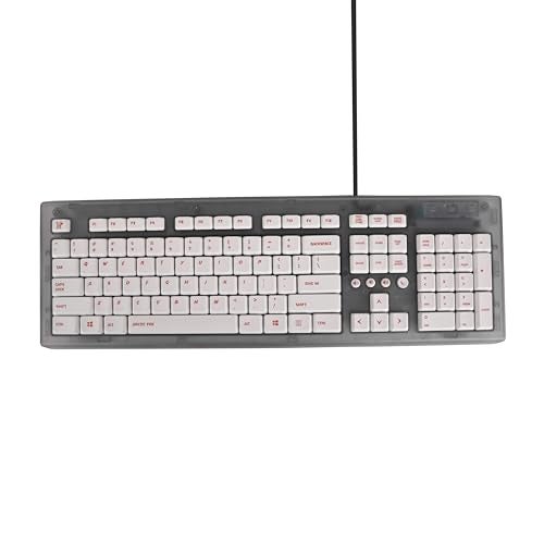 Arctic Fox Crystal Wired Keyboard (Grey) - Image 1