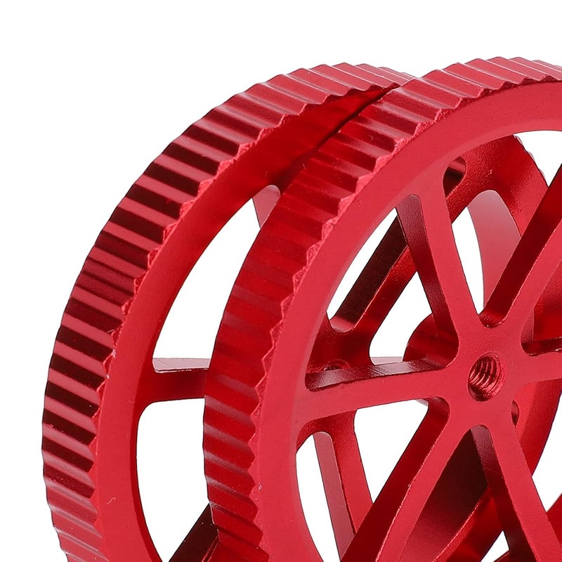 Red Aluminum Alloy 3D Printer Leveling Knobs 2 Pack Adjustable Hand Twist Nuts for Accurate Bed Leveling FDM Printer DIY Upgrade Parts - Image 3