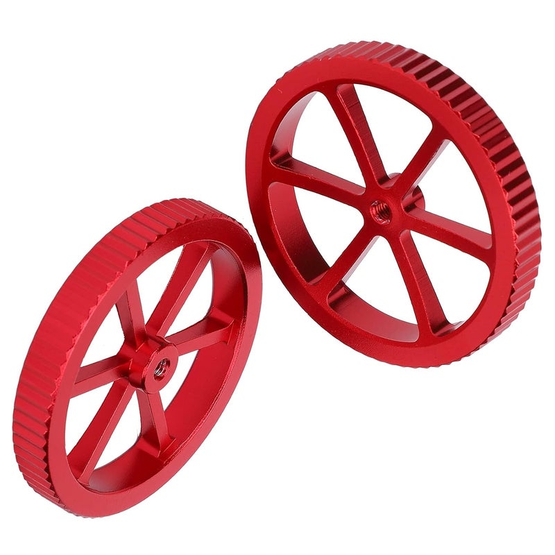 Red Aluminum Alloy 3D Printer Leveling Knobs 2 Pack Adjustable Hand Twist Nuts for Accurate Bed Leveling FDM Printer DIY Upgrade Parts - Image 5