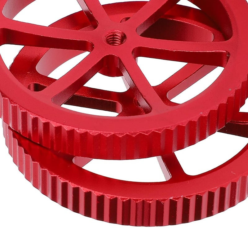 Red Aluminum Alloy 3D Printer Leveling Knobs 2 Pack Adjustable Hand Twist Nuts for Accurate Bed Leveling FDM Printer DIY Upgrade Parts - Image 4