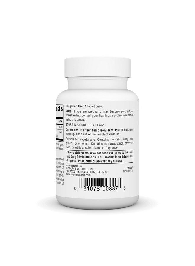 Source Naturals Vitamin B-1 Thiamin 500mg - High Potency, 500mg - 50 Tablets - Image 3