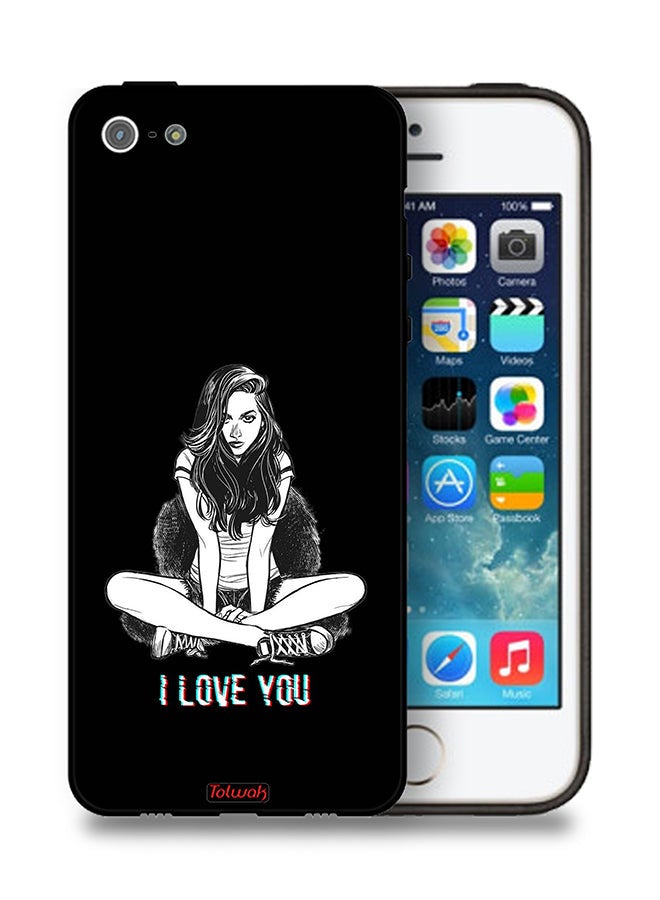 Tolwak Apple iPhone 5/5s/SE Protective Case I Love You Art - Image 1