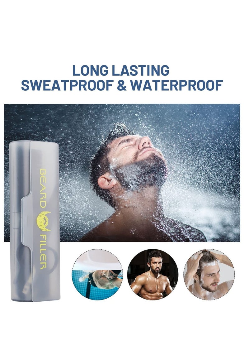 Beard Pencil Filler Water Proof Long Lasting Coverage and Natural Finish for Beard, Moustache and Eyebrows - Image 3
