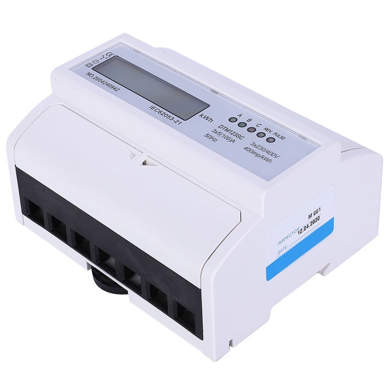 230/400V 5-100A Energy Consumption Digital Electric Power Meter 3 Phase KWh Meter with LCD - Image 1