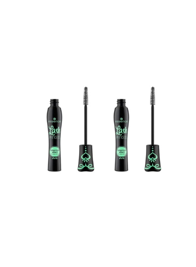 Essence Lash Princess False Lash Effect Mascara Extreme Black | Dramatic Volume & Length | Smudge Proof Long Lasting | Volumizer & Extender for Bold Lashes Black Bundle 2 pieces - Image 1
