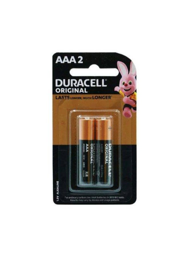Duracell AAA Alkaline Batteries, 1.5V, 2-Pack - Image 1