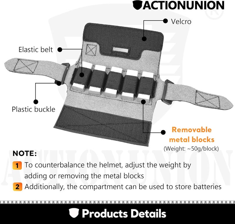 ACTIONUNION Helmet Counterweight Pouch for Tactical Airsoft Paintball Bump BJ PJ MH SF MK NVG Helmet Accessories - Image 3