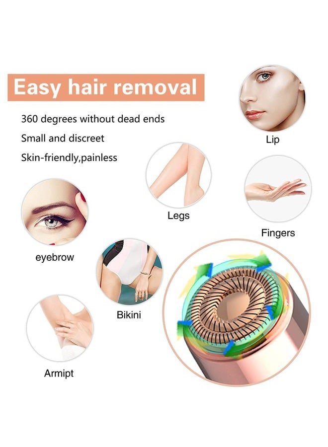 gurelax Replacement Heads for Flawless Facial Hair Remover, Gen 2 Replacement Blades Compatible with Finishing Touch Flawless Hair Removal, 18K Gold Painless Razor Head for Women（6 Pack） - Image 3