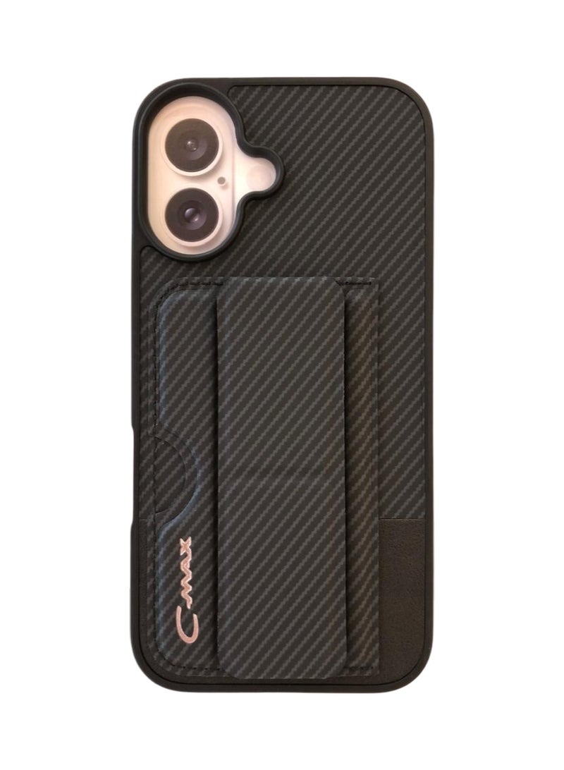 iPhone 16 Case with Kickstand & Card Holder