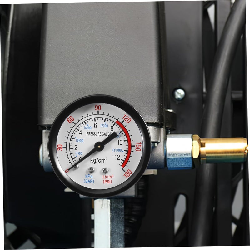 مقياس ضغط اختبار ضاغط الهواء ذو القرص العمودي تصميم مدمج للقياس والصيانة الدقيقة - Image 4