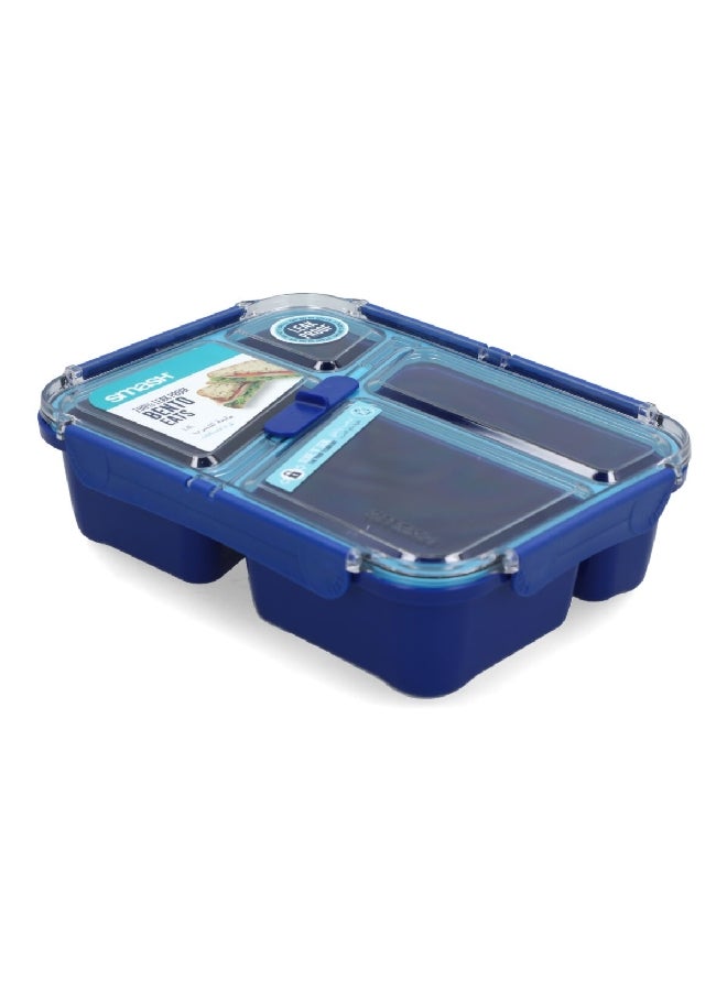 smash Leak Proof Design Plastic Bento Eats Lunch Box Blue and Green 1.4 L 14470 - Image 2