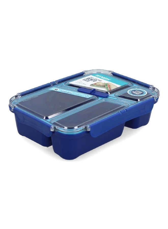 smash Leak Proof Design Plastic Bento Eats Lunch Box Blue and Green 1.4 L 14470 - Image 3