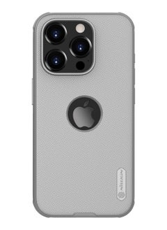 Super Frosted Shield Pro Series Cover Case Designed For Apple iPhone 15 Pro Max (With Logo Cutout) - Titanium Gray