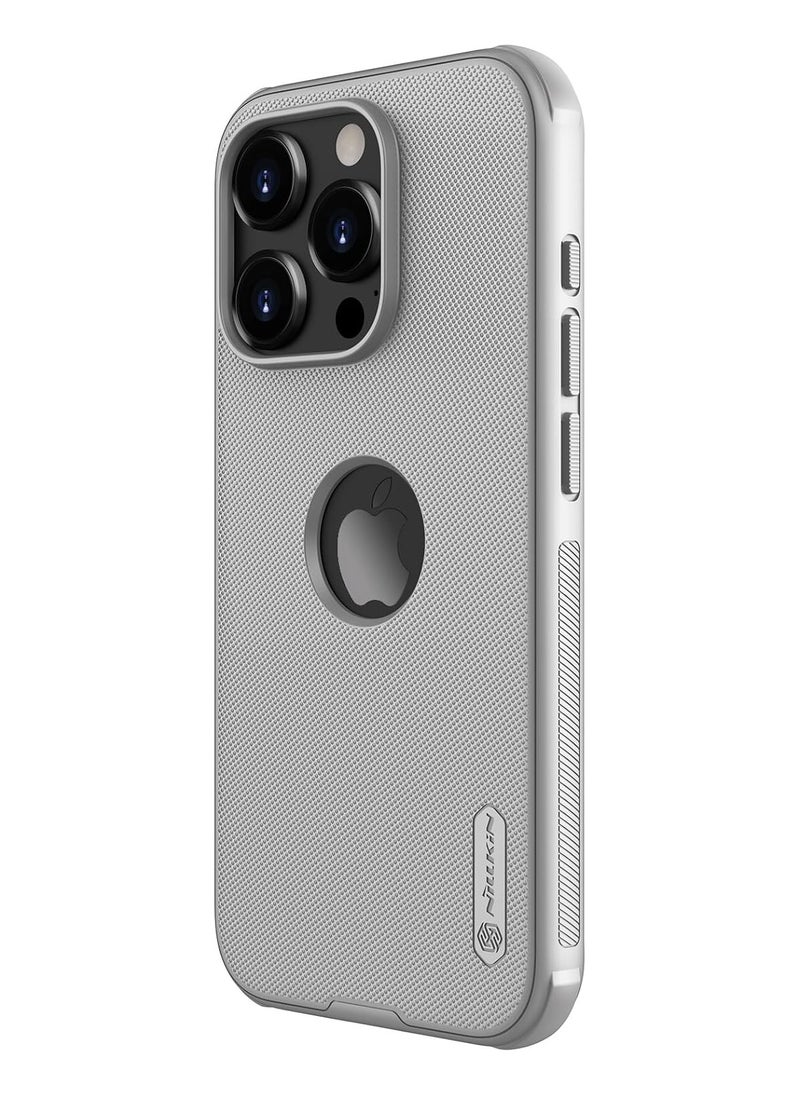 Nillkin - Super Frosted Shield Pro Series Cover Case Designed For Apple iPhone 15 Pro Max (With Logo Cutout) - Titanium Gray - Image 1
