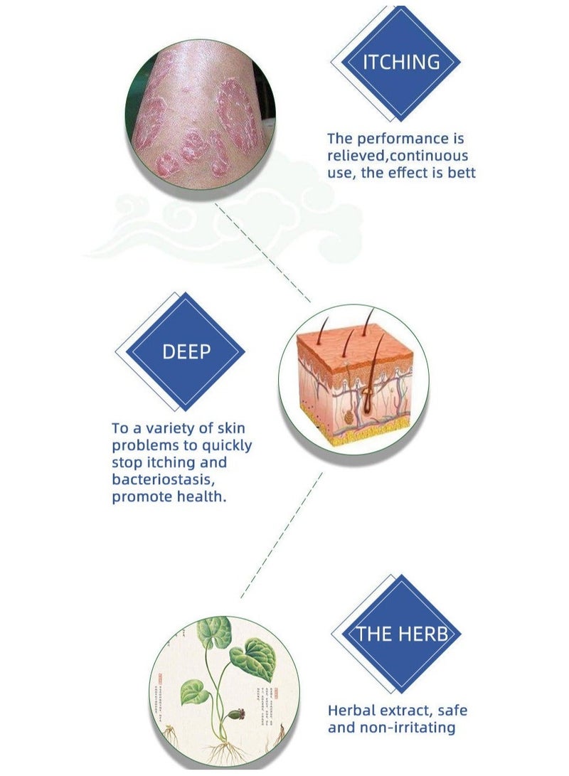 HEALMUSZ 2-Packs Psoriasis cream,External skin ointment, antibacterial ointment 20g*2 - Image 4