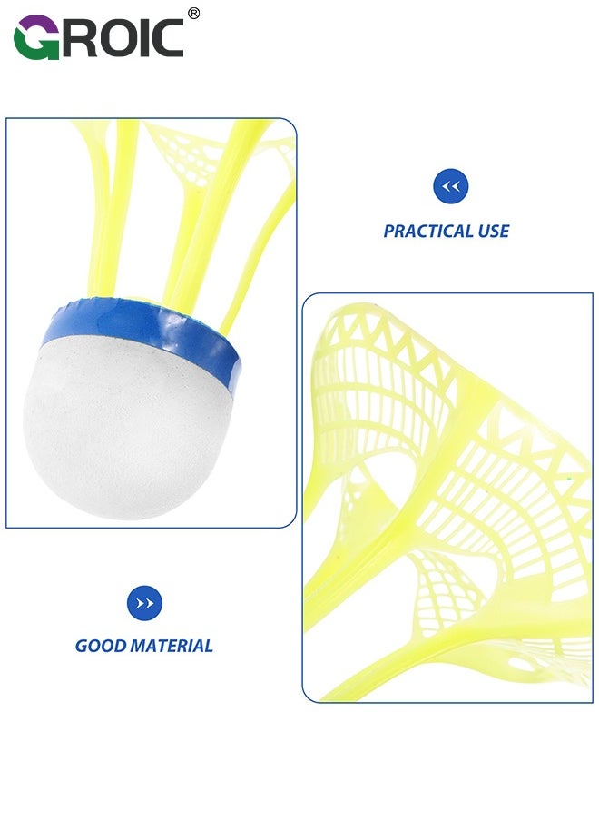 GROIC 8Pcs LED Badminton Shuttlecocks,Badminton Birdies Enhanced Stability and Durability Balls for Recreational Play,Lighting Glow in The Dark Night Shuttlecocks  - Image 4