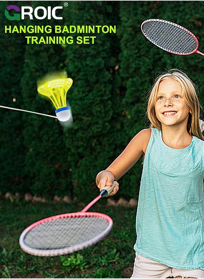 GROIC 8Pcs LED Badminton Shuttlecocks,Badminton Birdies Enhanced Stability and Durability Balls for Recreational Play,Lighting Glow in The Dark Night Shuttlecocks  - Image 2
