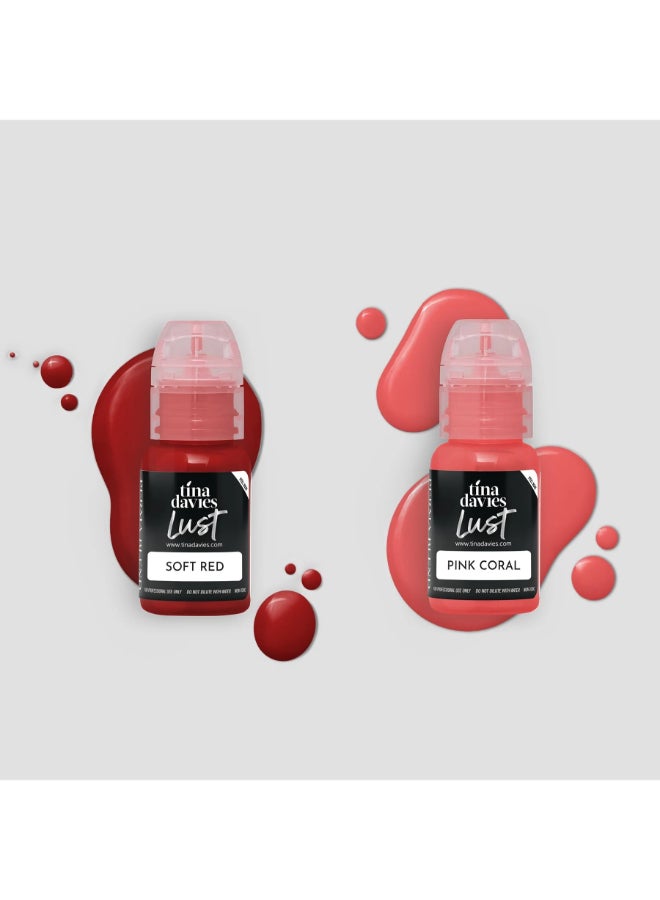 Tina Davies Lip Pigment Collection 6x15ml | Perma Blend PMU Semi Permanent Makeup Pigment Set for Lip Blush, Lip Tattoo & Cosmetic Tattoo Artists - Image 2