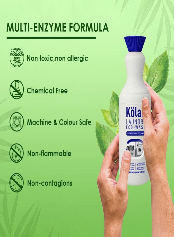 Kolan Laundry Eco-Wash 700ml | Combo Pack of 2 | Both Top & Front Load and Hand Wash | Suitable for all Types of Fabrics | Organic & Eco-Friendly | No Bleach - Image 3