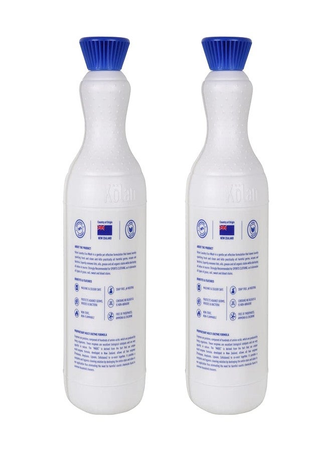 Kolan Laundry Eco-Wash 700ml | Combo Pack of 2 | Both Top & Front Load and Hand Wash | Suitable for all Types of Fabrics | Organic & Eco-Friendly | No Bleach - Image 2