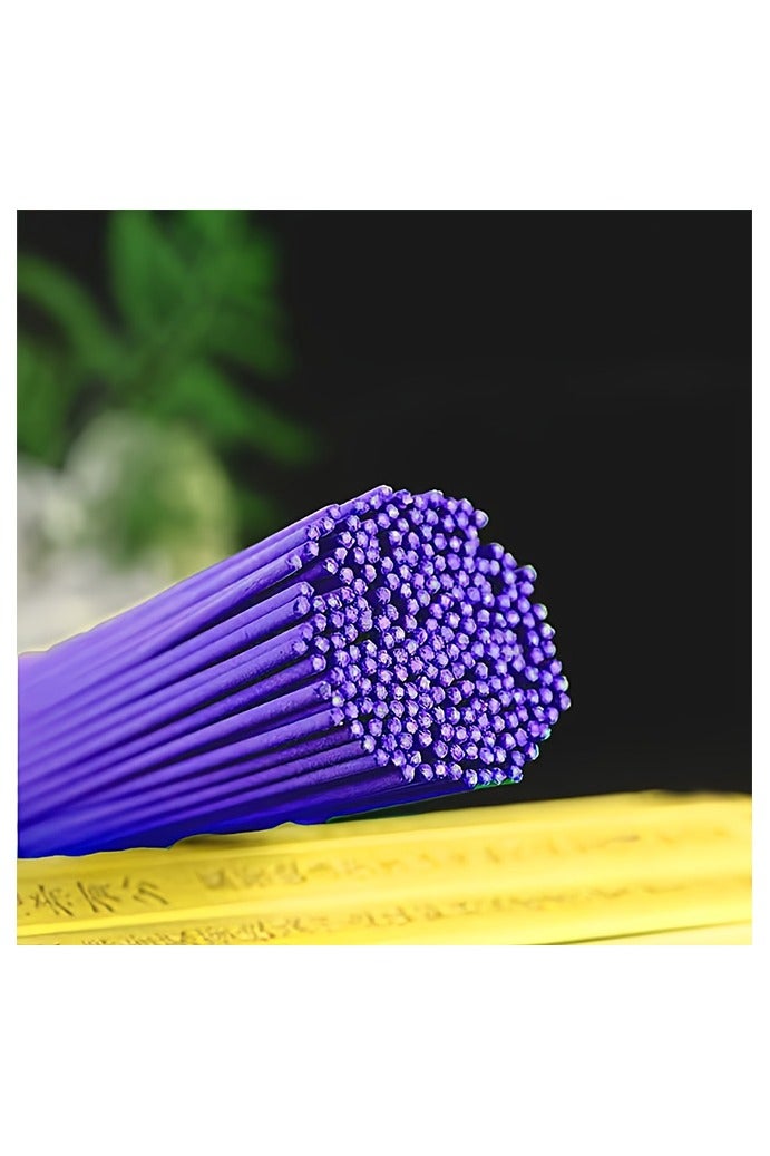 هومستر مجموعة من ١٠٠ عود من الخزامى الطبيعية -مصنوعة من مواد خشبية، بعطر فصل الصيف، ملائمة للمنزل، يوغا، غرفة الشاي، والتأمل، سلسلة الاجازة -(الخزامى) - Image 2